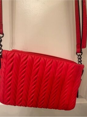 Simply Vera Vera Wang Red Quilted Crossbody Bag